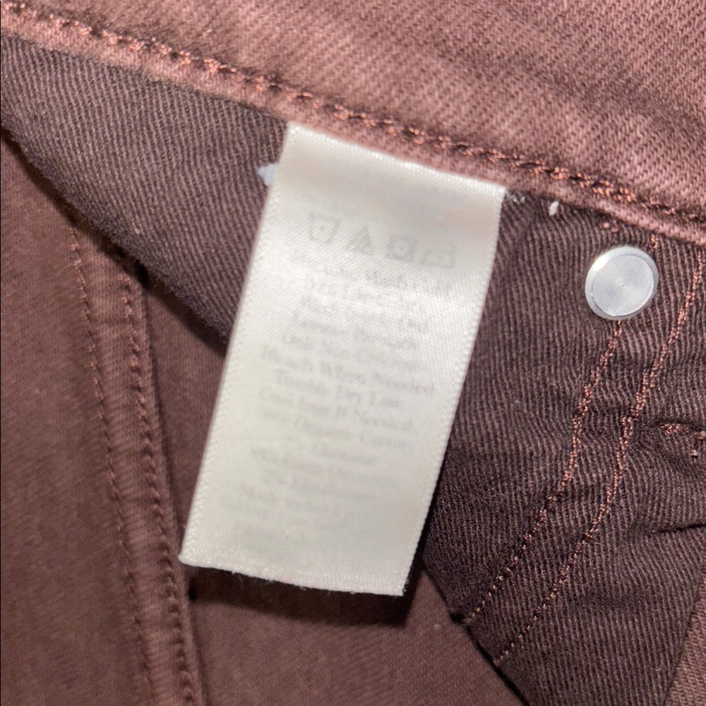 Everlane The Original Cheeky CROP Jean Organic Cotton Brown 27 - Picture 7 of 8